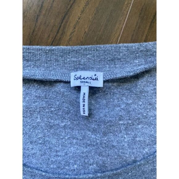 Splendid S grey dolman sleeve gold and silver ombré sweater - Picture 2 of 4